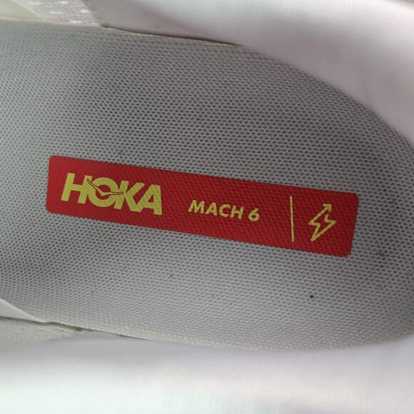 NEW Hoka One One Mach 6 Mens Size 14 D Running Shoes 1147790 WNCL White Green main image 11